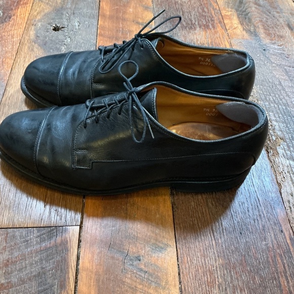 Allen Edmonds Black Leather Cap Toe Oxford Dress Shoes Size 9.5 - Picture 2 of 13